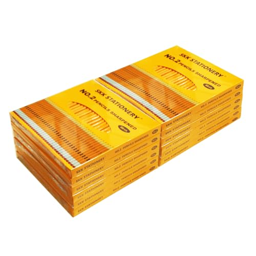 SKKSTATIONERY 600 Count #2 Pencils with Erasers - color: Set of 600pcs, size: 1 Count (Pack of 600)