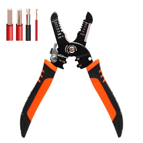 Wire Stripper, 3-rd Generation Wire Strippers or Crimping Tool, 5-IN-1 Wire Crimper or Cutter, 10-20 AWG Electric Wire, Multi-Function Hand Tools