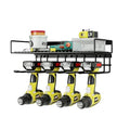 AZERPIAN Power Tool Organizer Heavy Duty Wall Mount Drill Tools Holder - size: 4 Slots 1Layers