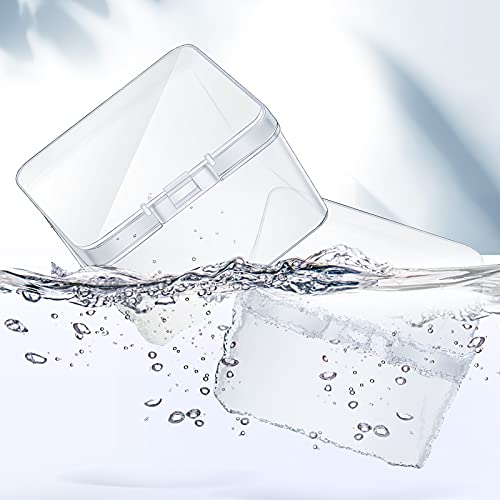Jetec 6 Pieces Small Clear Plastic Storage Box, 2.5 x 2.5 x 1.6 Inch - size: 2.5 x 2.5 x 1.6 Inch