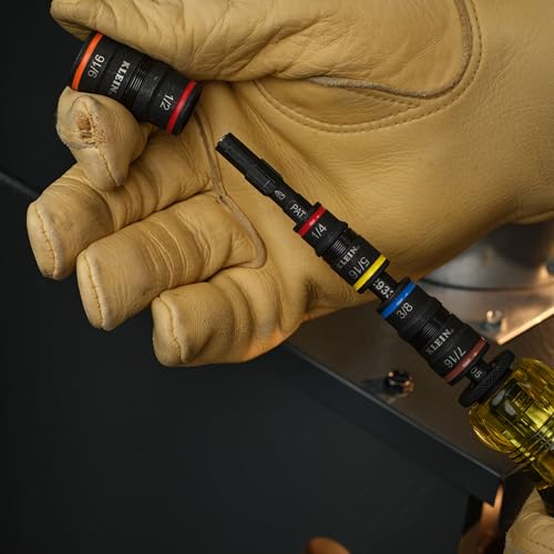 Klein Tools 32303HD Impact Driver Set, 20-in-1 SAE Impact Rated Sockets and Screwdriver Tool with Phillips, Slotted, Square and Torx Tips - size: 20-in-1