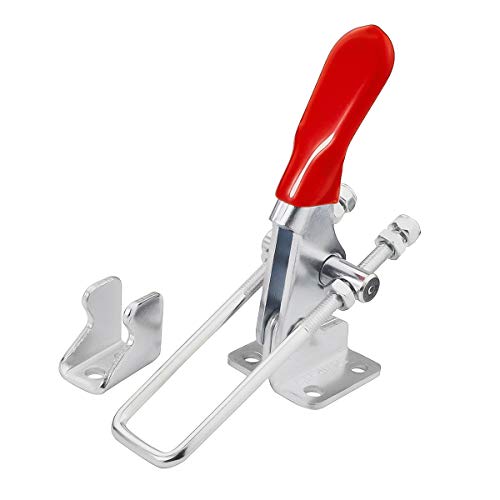 GH-40323 Latch Type Toggle Clamps Set Hand Tool Quick Release Tool, 163kg/360lbs Metal Horizontal Holding Capacity, Pack of 6 - style: 40323, 6PK