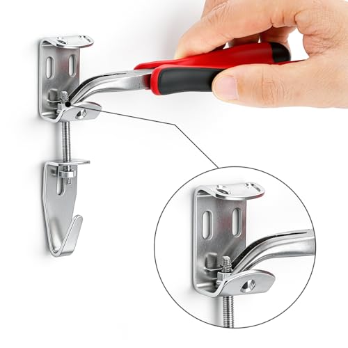 Okllen 16 Pcs Adjustable Picture Hangers J Hooks, Heavy Duty Mirror Picture Frame Hanging Kit with Hangers Hooks, Supports up to 100 Lbs