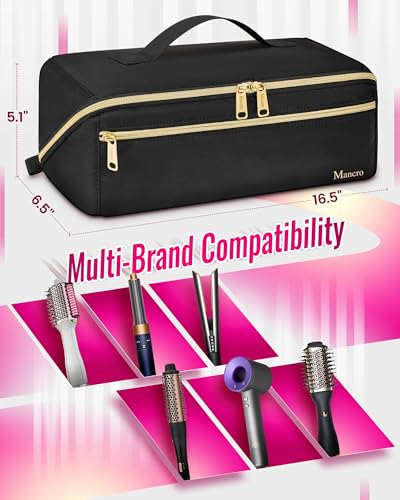 Mancro Hair Tools Travel Bag Compatible with Shark Flex Fusion, XL - color: Black, size: X-Large