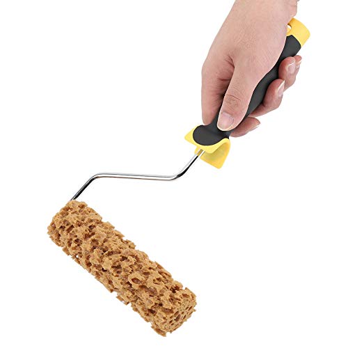 Texture Paint Roller with Handle, Foam Wall Painting Tool for Acrylics, Varnish & Decorative Finishes, 12-Inch Precision Roller Brush
