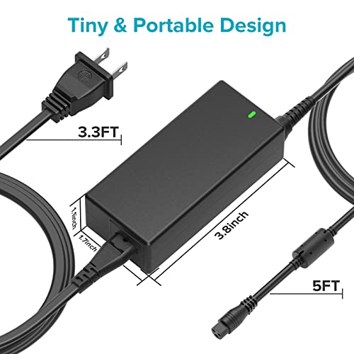 Powseed 90W Universal Laptop Charger USB C for Lenovo MacBook HP Dell Asus Acer Toshiba Samsung Sony Gateway Chromebook 5V 12V 18.5V 19V 19.5V 20V Power Supply Charmer Cord AC Adapter with 16 Tips