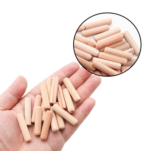 48Pcs 8mm x 35mm / 5/16 Inch x 1.38 Inch Wooden Dowel Pin - size: 8 x 35mm