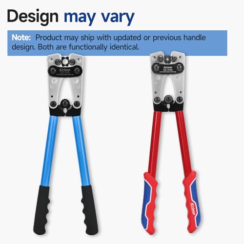 iCrimp Cable Lug Crimping Tool for Heavy Duty Wire Lugs AWG 8-1/0