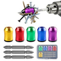 5PCS Strong Magnetic Screw Rings ，3PCS Magnetic Screwdriver，Removable Magnetic Screwdriver Drill Bit Holder for Hex Screwdrivers and Electrician Impact Drills Power, DIY Tool Accessories - color: 5pcs Strong Magnetic Screw Rings ，3pcs Magnetic Screwdriver