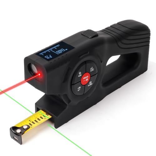 393Ft Digital Tape Measure 3-in-1 Laser Tape Measure & 16ft Tape