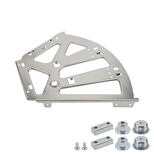 Coshar 4Pcs 3 Layers Shoes Drawer Hinges Fan Shape Shoe Cabinet Rack,Silver | 3 Layers,Stainless Steel Shoe Cabinet Rack Flip Frame, Replacement Fittings, Furniture Parts Hardware - color: Silver, size: 3 Layers