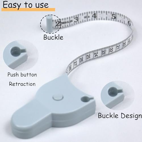 Measuring Tape for Body Measurements, Blue, 60 Inch - color: blue