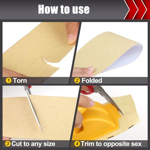 BOSHCRAFT 180 Grit PSA Longboard Sandpaper, 2-3/4" x 20 Yds Self-Adhesive Sand Paper for Woodworking & Automotive Air File Sander - size: 180 grit