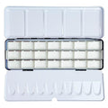 FCLUB Empty Watercolor Palette Paint Tin with 21Pcs Watercolor Full Pans - style: Tin Box with 21 Full Pans
