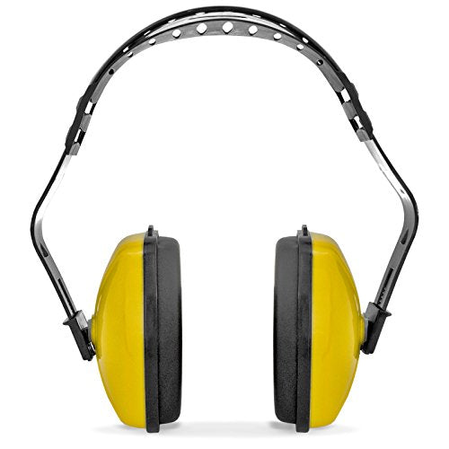 JORESTECH Safety Earmuffs Yellow Hearing and Ear Sound Suppression Adjustable Headband Lightweight Protection for Construction Sleeping Studying NRR 23dB EM-503 - color: Yellow