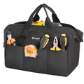 TICONN Heavy Duty Tool Bag Organizer, Small Tool Box with Ergonomic Handle - color: Black, size: 12" Basic Version
