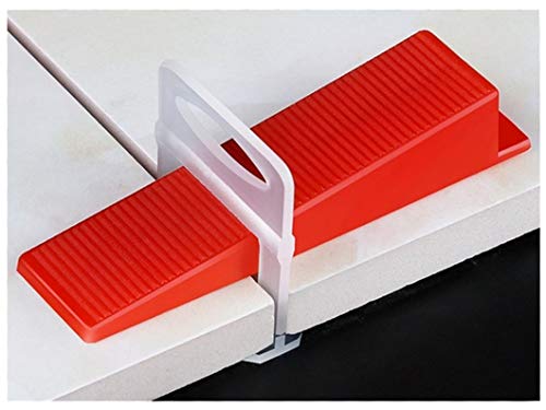 300pcs Tile Leveling Wedges, Reusable Tile Leveling System Tile Wedges for 1/8", 1/16", 1/12", 1/32" Spacers Tile Leveler Installation