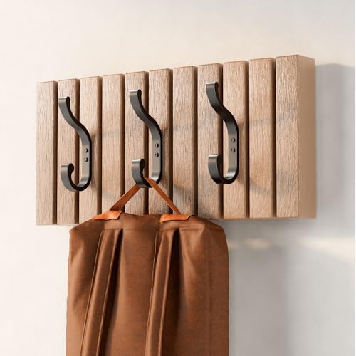 Coat Hooks Wall Mount,Heavy Duty Wall Hooks for Backpack,Towel,Black 4 Pack - color: Black, size: 4 Pack