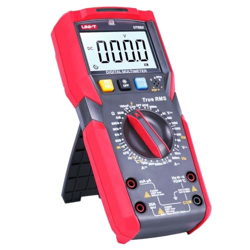 UNI-T UT89X Digital Multimeter Tester, TRMS 6000 Counts AC DC 1000V Multimetro Volt Ohm Meter Automotive Electrical Capacitance Multimeter, Measures Current Temperature NCV Resistance - style: UT89X[Temperature, Live wire test]