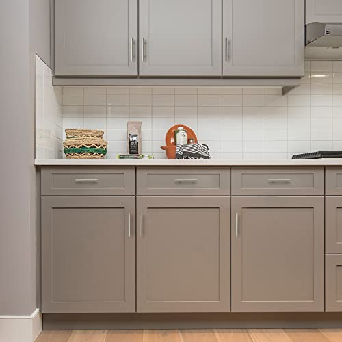 Ravinte Cabinet Handles,5" Length,3" Hole Center,Brushed Nickel,12 Pack - color: Satin Nickel