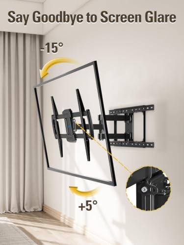 Mounting Dream TV Wall Mount for Most 42-84 Inch TVs, Full Motion TV Mount - size: For 42" to 84" TVs, 24" Studs