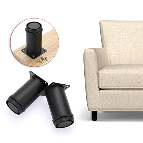 OwnMy 8PCS 4 Inch Stainless Steel Furniture Legs Adjustable Cabinet Legs - size: 4 Inch