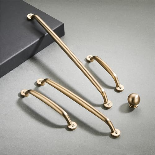 AVICCI 10 Pack Cabinet Pulls 8"/203mm Champagne Bronze Heavy Duty Solid Cabinet Handles cabinets Dressers Kitchens Handles Bathroom cabinets Cabinet pulls - color: Champagne Bronze, size: 8"(203mm)Hole Center-5Pcs