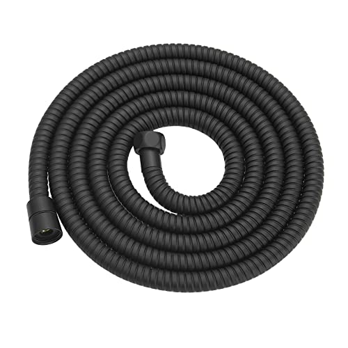 RUMOSE 98 inches Extra Long Shower Hose, Black - color: Black, size: 98"