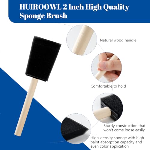 2 Inch Small Paint Roller Kit, 3/8” Nap, 15 Pack