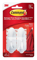 Command Medium Designer Hooks, 2 Hooks, 4 Strips