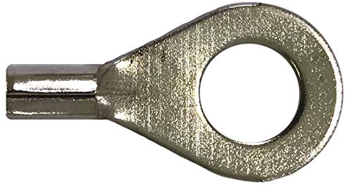 1200 Piece - 900°F High Temperature Crimp Wire Connectors Electrical Assortment Kit - Non-Insulated Nickel Plated Steel Ring/Spade/Butt Terminal Connectors (Male & Female)- Made in USA