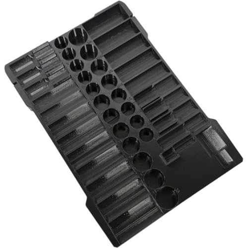 Insert Organizer Compatible with Low Profile Milwaukee Packout (48-22-8436) and 3/8" Shockwave Impact 43-Piece Socket Set (49-66-7009) Insert Only