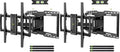 USX MOUNT Heavy Duty Full Motion Sliding TV Wall Mount for 42-97 Inch TVs up to 150 lbs, Wall Mount TV Bracket for Wood Studs 12/16/18/24 inch, Swivel & Tool-Free Tilt, Max VESA 600x400mm (Pack of 2) - size: 42-97inch (Pack of 2)