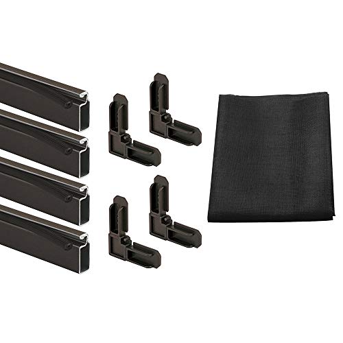 Prime-Line MP8240 Screen Frame Kit, 7/16 In. x 3/4 In. x 36 In. x 36 In., Aluminum, Bronze (Single Pack)