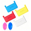 6pcs Edge Stitch Lock Sewing Gauge, Clip-On Sewing Ruler Spacing Sewing Clips, 2/3/4/5mm Hand Sewing Helper, Time-Saving Uniform Stitch Tool, Quilting DIY Dressmaking Accessories - size: 6pc