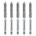 5Pcs 3/8" Stainless Steel Wire Bore Brush for Power Drill Cleaning - size: 10mm | 3/8"