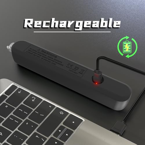 BSIDE Voltage Tester, Non-Contact with 3-Phase Rotation Indicator & Signal Percentage, Rechargeable AC Electrical Voltage Detector Pen, High/Low Sensitivity with 6 Ranges, 3-Mode Alarm with Analog Bar