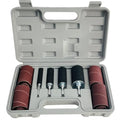 20 Piece Drill Press Sanding Drum Kit, 80/120 Grit Sanding Band Sleeves Rubber Sanding Drum for Woodworking
