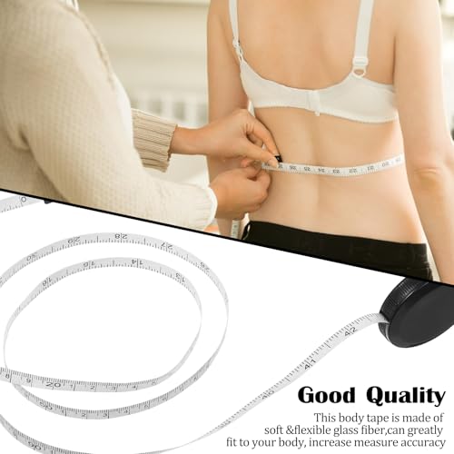 50 Pack Retractable Tape Measure for Sewing Soft Fabric Measuring Tape for Body Measurements Double Scales Rulers or Body Tailor Cloth Knitting Craft Weight Loss