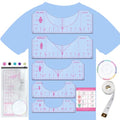 Vowlove Tshirt Ruler Guide Set for Cricut, Shirt Measurement Centering Tool - color: 01 Pink