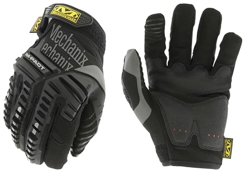 Mechanix Wear M-Pact Touchscreen Work Gloves, Large, Black - color: Black/Grey, size: Large