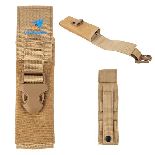 Folding Saw Storage Pouch, Compatible with 7-8 Inch Hand Saws and Pruning Saws, Made of 1680D Nylon Oxford Fabric, Brown Color for Easy Outdoor Carry - color: Brown