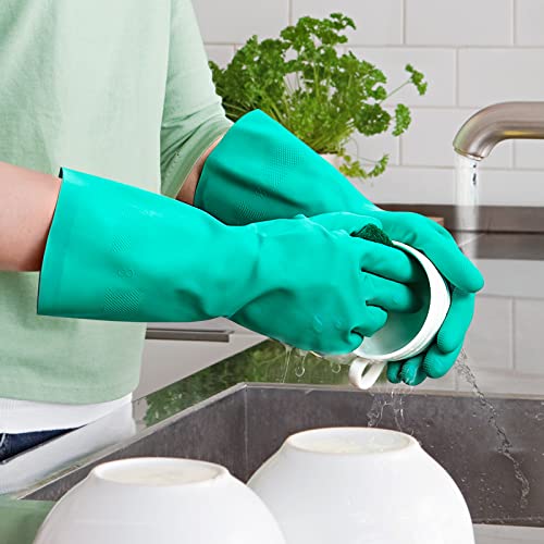 ThxToms Chemical Resistant Nitrile Gloves, Latex Rubber Free, 1 Pair, M - size: Medium (Pack of 1)