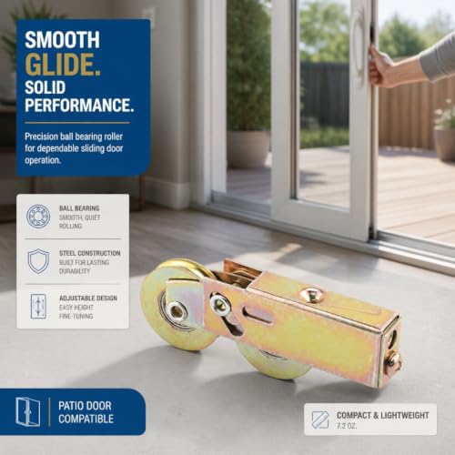 Prime-Line D 1754 1-1/2 In. Steel Ball Bearing Sliding Door Roller - size: 1-1/2"