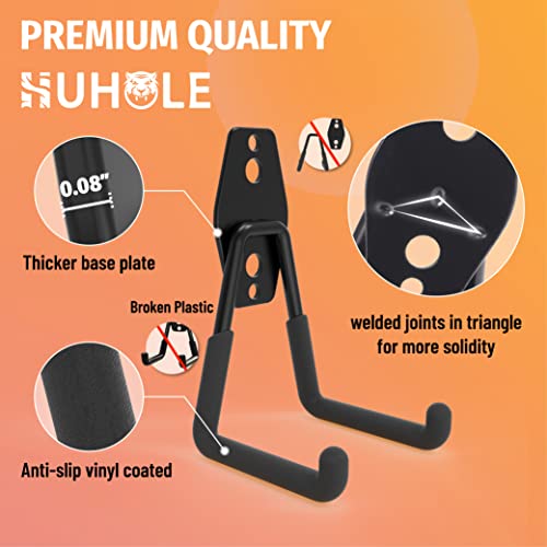 HUHOLE 4 Pack Wall Mount Garage Storage Hooks - style: Garage Hook 4 PC