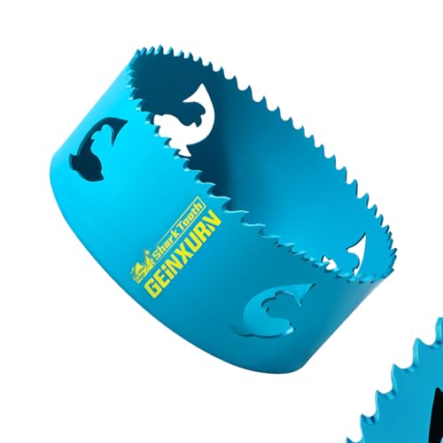 Geinxurn 4 Inch(102mm) Hole Saw, 1PC HSS Bi-Metal Hole Saw Kit with Shark Tooth Hole Cutter for Wood,Drywall, PVC Boards and Thin Metal - color: 1 PCS 4"