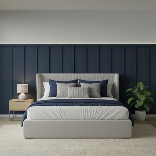 Weysat 1 Set Board and Batten Wall Panel Wainscoting Panel 157 x 63in - size: 157.48 x 62.99 inch
