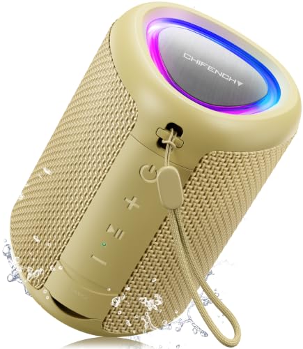 Portable Bluetooth Speaker Beach Essentials: IPX5 Waterproof for Outdoor - color: Yellow