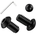 Metuja 20PCS 3/8-16x3/4 Button Head Socket Cap Bolts Screws,304 Stainless Steel Rust & Corrosion Resistant with Black Oxide Finish,Full Thread for DIY,Furniture Assembly,Toys & Mechanical Repair - size: 3/8-16 x 3/4"
