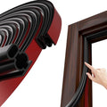 Black D-Shape Weather Stripping 20Ft (Fits 0.4–0.5in Gaps) - color: Black, size: 0.59" Thick x 20 Ft